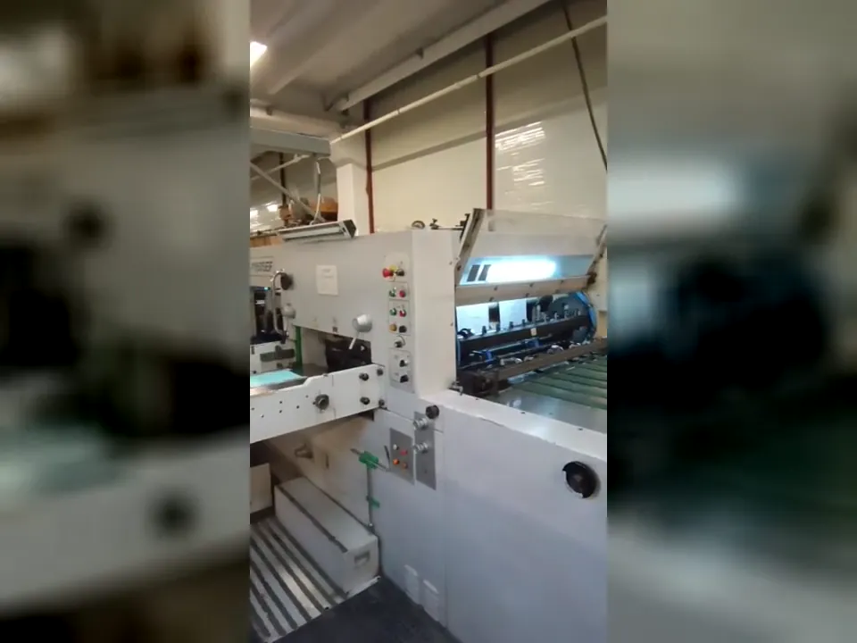 Yaldız makinesinin saha görünümü ve operatör kontrol bölümü